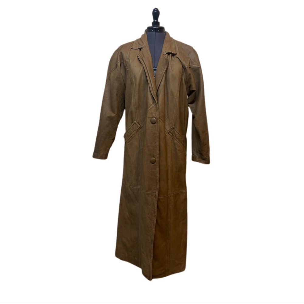 Real Leather Jacket Trench